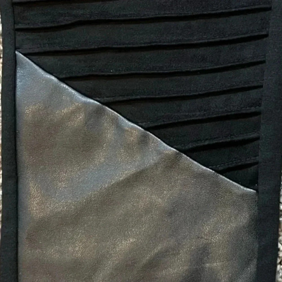 Marc by Marc Jacobs pants black faux suede leather stretch nwt size medium - Picture 4 of 7